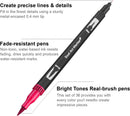 Markers for Adult Coloring Books No Bleeding_36 Brush Tip Markers | Multicolor — 2