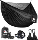 Covacure Camping Hammock, 772 lbs Capacity Double Hammock - Black — 1