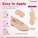 Foot Petals Womens Back of Heel Cushion - Khaki | 1 pair (Pack of 1) — 3