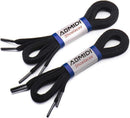 AOMIDI Flat Shoelaces 5/16" | 2 Pair | For Sneakers and Converse Shoelaces — 1
