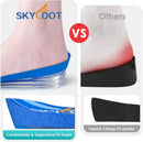 Skyfoot 3/4 Length 4 Layers Adjustable Height Increase Insoles - Blue - Large: Women 9.5-13, Men 8.5-14 — 2