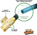Flexi Hose Expandable Garden Hose with 8 Function Nozzle, 50FT - Lightweight Retractable Garden Hose, Water Hose - No-Kink Flexibility, 3/4 Inch Solid Brass Fittings and Double Latex Core — 4