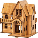 Log Cabin 3D Wooden House Puzzle,DIY Mini Building Model Kit，009 — 1