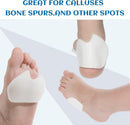 SATINIOR 24 Pcs Foot Pads for Dancer Sesamoiditis Pads, White 3