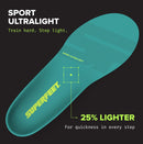 Superfeet Sport Ultralight Insoles for Athletes with All Arch Height Support & EVOLyte® Carbon Fiber - 9.5-11 Men / 10.5-12 Women - Teal — 2