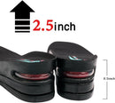 Height Increase Shoe Insoles with Air Cushion (3 Layers (2.5" UP), Large (Men's 7-11)) — 2