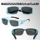 Polarized Fit Over Glasses Sunglasses for Men Women Driving Square Wrap Around Shades UV Protection Sun Eyewear PT2006 | 2pcs(purple/Gray+blue/Gray) | 62 Millimeters — 8