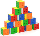 Full Size 3x3x3 Speed Cube Set, 2.2in Puzzle Party Favors Toy Stickerless Magic Cube Set, School Classroom Prize for Students, Birthday Party Stocking Stuffers Gifts for Kids Teens Adults(15 Pack) — 1