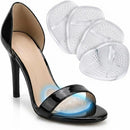 Metatarsal Foot Pads for Women - 2 Pairs Ball of Foot Cushions for High Heels, Self-Adhesive Gel Forefoot Inserts, Pain Relief & Blister Prevention, Reusable - Foregel, Clear 1