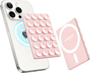 amBand Magnetic Suction Phone Mount for MagSafe Case, Silicone Octo Cup Buddy Sticky Grip Holder for iPhone, Removable Hands-Free Selfie/Video for TikTok Influencers, Women Gift, Light Pink photo 1