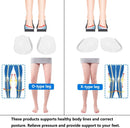 Medial & Lateral Heel Wedge Silicone Insoles, Supination & Pronation Corrective Heel Insoles, Gel Adhesive Shoe Inserts for Foot Alignment, Knock Knee Pain, Bow Legs, O/X Type Leg-3 Pairs - Large — 4