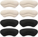 Dr. Foot’s Heel Grips for Kids and Women, Self-Adhesive Heel Cushion Inserts for Girls and Boys Prevent Heel Slipping, Rubbing, Blisters, Foot Pain - 4pairs (Beige+Black) — 1