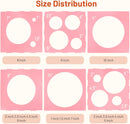 Auihiay Plastic Balloon Sizer Box Cube, Pink Balloon Sizer(2-10 Inch) | 14 Holes — 3