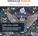 Naturelish 1000 Piece Jigsaw Puzzle for Adults, Glow-in-The-Dark Owl Puzzle