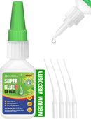INSOIA Super Medium CA Glue, 20g, Strong Bond, with Precision Tips — 1