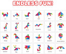 ArtCreativity Wooden Tangram Puzzles for Kids, 7 Colored Pieces, Educational Brain Teaser, Learning Toy for Boys and Girls, Party Favor, 6-Pack — 4