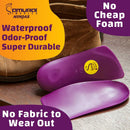 Samurai Insoles Ninjas Plantar Fasciitis Relief Arch Support Shoe Insoles - Podiatrist Designed, Orthotic Lab Made in The USA - Purple — 5
