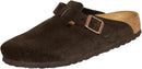 Birkenstock Women's Boston Suede Clogs – Brown — 1