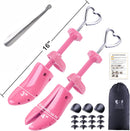 cyrico Shoe Stretcher Women 4-way Shoe Expander Widener Shoe Tree Shape for Wide Feet | pink — 7