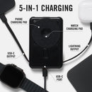 Ridge 20W Magnetic Power Bank Battery Pack 10,000mAh - Fast Charging, Compatible with MagSafe - Portable Charger Flight-Safe Travel Powerbank - Built-in Cables & Magnetic Attachment (Matte Black) photo 3
