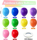 Bezente Assorted Latex Rainbow Balloons 100 Pack 12 inch | 01-assorted-g01 | 12inch (Normal) — 2