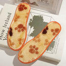 5 Pairs Winter Wool Insoles Orange 17cm Thick Warm Shoe Pads — 7