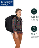 Osprey Fairview 55L Women's Travel Backpack, Blue OS | Cascade Blue Torrent Blue — 2