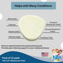Dr. Jill's Foot Pads, YJ10-2046, Metatarsal Pad 1/4" Felt (12 Pack) Ball of Foot Pad 4
