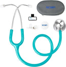 SCIAN Stethoscope Dual Head for Nurses,Doctors,Med Students, Classic Stainless Steel Stethoscope Home Diagnostics Medical Supplies with Carrying Bag, Shinning Green — 1