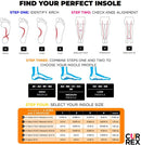 CURREX RunPro Insoles for Running Shoes, Arch Support Inserts to Help Reduce Fatigue, Prevent Injuries, Boost Performance for Men & Women (High Arch, Size Large) - High Arch - Blue — 5