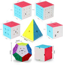 Speed Cube Set, ROXENDA 2x2 3x3 4x4 5x5 Skew Megaminx Pyramid Cube Bundle — 2