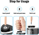 Aogwat Pencil Sharpener Electric Pencil Sharpener for Kids, Blade to Fast Sharpen, Suitable for No.2/School/Classroom/Office/Home (Black) — 4