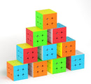 Full Size 3x3x3 Speed Cube Set, 2.2in Puzzle Party Favors Toy Stickerless Magic Cube Set, School Classroom Prize for Students, Birthday Party Stocking Stuffers Gifts for Kids Teens Adults(10 Pack) — 1