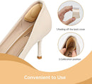 14 Pairs Shoe Inserts for Women, Heel Pads for Shoes that are Too Big, Contour-Fitting Heel Grips, Soft Sponge Insoles Stop Slipping, Rubbing, Foot Pain (Beige + Black) — 4