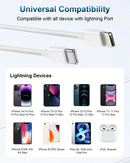 USB C to Lightning Cable 6FT 2Pack,[Apple MFi Certified] iPhone Fast Charger Cord Nylon Braided Power Delivery Type c to Lightning Cable Fast Charging for Apple iPhone 14 13 12 11 Pro Max X 8 7 6/iPad 7
