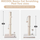 MECOOL 34” Tall Cat Scratching Post Premium Basics Kitten Scratcher Sisal Scratch Posts Trees with Hanging Ball for Indoor Cats, Beige — 6