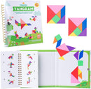 Vanmor Magnetic Tangram Puzzle for Kids, Montessori Quiet Travel Game — 1