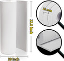 2-Pack 10mm Thick White Eva Foam Sheets roll, 13.9" x 39" Premium eva Craft Foam for Halloween Cosplay Costume by MEARCOOH | 2PCS:White | Thickness-10mm — 2
