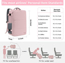 Taygeer Travel Backpack for Women, TSA Carry On Backpack Flight Approved | Large | Amourpink — 3