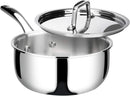 Duxtop Tri-Ply Stainless Steel Saucepan with Lid, 3 Qt Induction Pot — 1