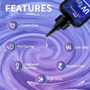 Honcaring 200g UV Resin Kit with Light,Hard Type Clear UV Resin and UV Ligh — 4