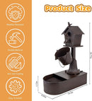 ROARLITEE Metal Outdoor Garden Fountain 27" Soothing Water Flow