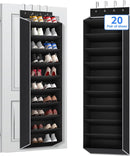 REGELETO 10 Tiers Large Size Over the Door Shoe Organizer Storage, Hanging Shoe Rack for Door with Deep Pockets, Fit 20 Pairs Shoe Organizer Holder for Sneakers and Boots (Black) — 8