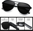 KUGUAOK Polarized Aviator Sunglasses for Women Men Sports Style UV400 Protection Running Sun Glasses Vintage Trendy Shades | Black+leopard+green Frame Red+pink — 5