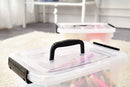 6 Quart Clear Storage Latch Box/Bins, 6-Pack Plastic Container with Latches and Lid — 4