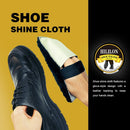 Black Shoe Polish for Leather Shoes and Boots, 50ml Shoe Wax with Wool Polishing Cloth — 4