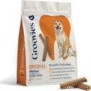 Groovies Original Medium Flexible Dog Dental Chews Oral Care 15-25lbs, 20Ct