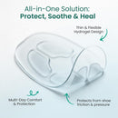 Welnove Hydrogel Bunion Pads - 22 Count Bunion Cushions for Protection Against Shoe Friction, Pressure & Blisters - Water-Resistant Heel Protectors Pads for Women & Men | Clear (22ct) — 3