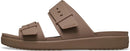 Crocs Women's Brooklyn Buckle Low Sandals – Latte — 7