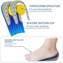 AOMIG Height Increase Insoles 1.5cm Unisex Invisible Heel Lift Inserts Half Increased Shoe Lifts Soft Elastic Breathable Shoe Insoles Shock Absorption Heel Cushion Pads High Pads for Men Women, Blue — 5